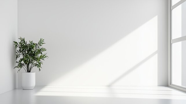 Beautiful Minimalist White Space Wallpaper. A large expanse of white space with a small, subtle element in one corner, emphasizing simplicity and elegance.