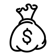 money bag Line Icon