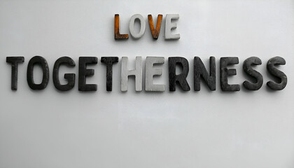 Love togetherness Word