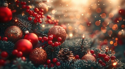 Modern Greeting Card Set for Christmas and New Year with Tree, Gifts, and Typography - Vector Templates for Banner, Poster, Cover