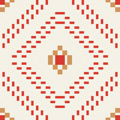Obraz premium Ethnic Pattern Islamic Geometric Patterns Downloadfolk Embroidery, Aztec Geometric Ornament Print. Design for Carpet, Wallpaper, Clothing, Wrapping, Fabric