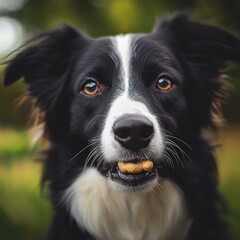 Fototapeta premium Border Collie Treat.