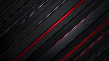 Abstract Black and Red Geometric Design