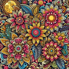 Batik & Songket Art With Flower Themed