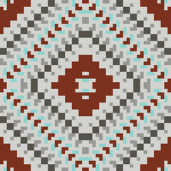 Shawl Ethnic Tribal Patternfolk Embroidery, Aztec Geometric Ornament Print. Design for Carpet, Wallpaper, Clothing, Wrapping, Fabric