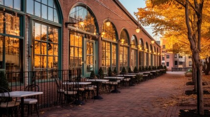 Fototapeta premium Fall Patio Dining