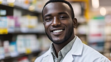 Naklejka premium Pharmacist Smiling.