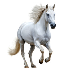 white horse. png isolated background. transparent background