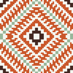 Sari Pattern Simple Islamic Patternfolk Embroidery, Aztec Geometric Ornament Print. Design for Carpet, Wallpaper, Clothing, Wrapping, Fabric