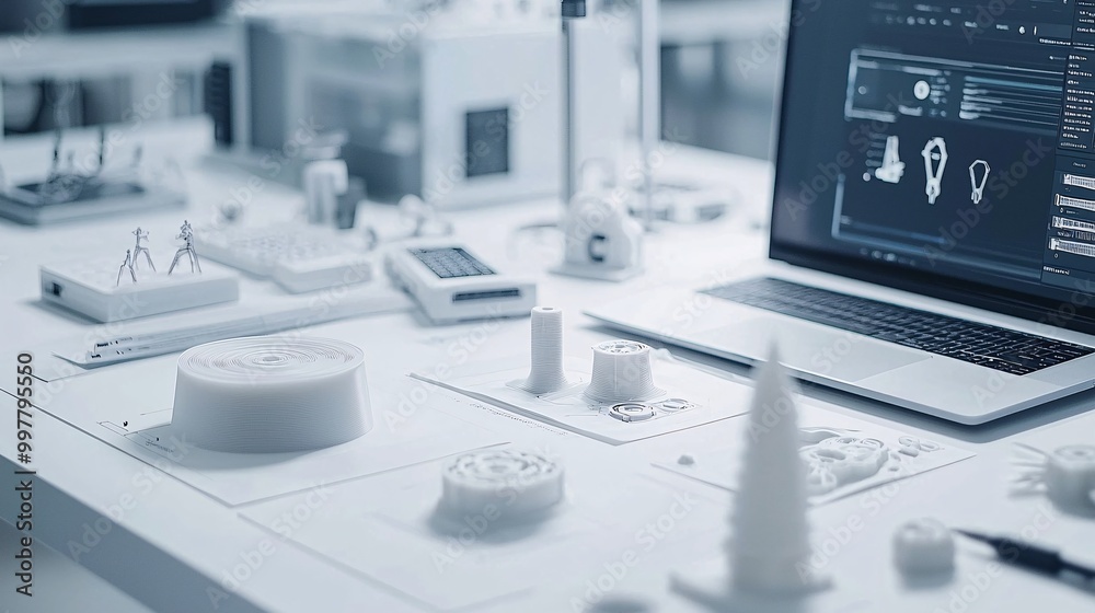 Poster ai-powered design software creating 3d-printed objects based on user inputs and real-time feedback, 