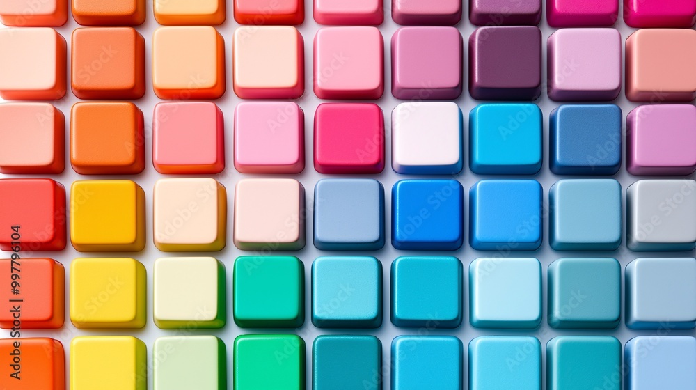 Poster ai generating custom color schemes for a website, optimizing the user experience, ai color palette d