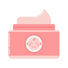 baby cream product Icon Illustration