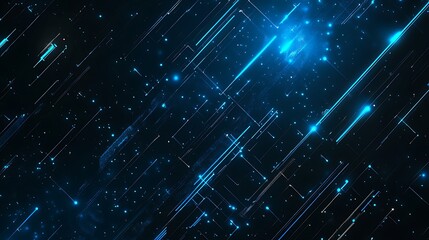 Abstract Geometric Background with Blue and Black