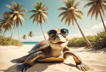 turtle baby at beach