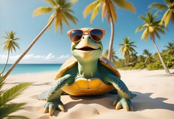 turtle baby at beach