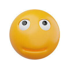 Fototapeta premium 3d render emoji illustration