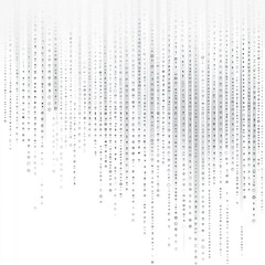 Abstract Digital Rain Binary Code Data