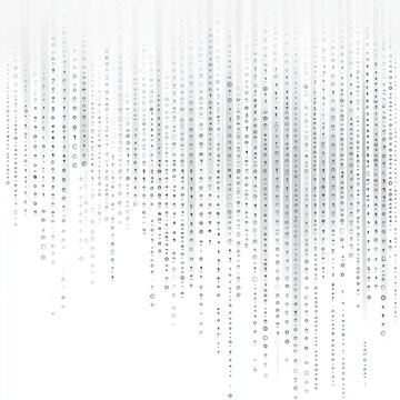 Abstract Digital Rain Binary Code Data