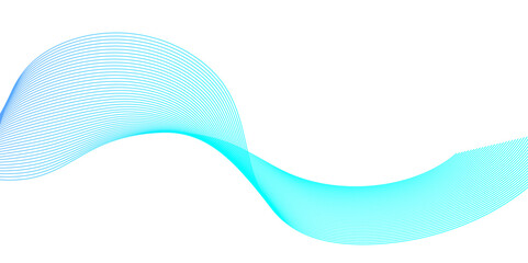 Abstract background with waves for banner. Web banner size. Vector background with lines. Element for design isolated on white. Blue. Water, ocean. Winter, Christmas