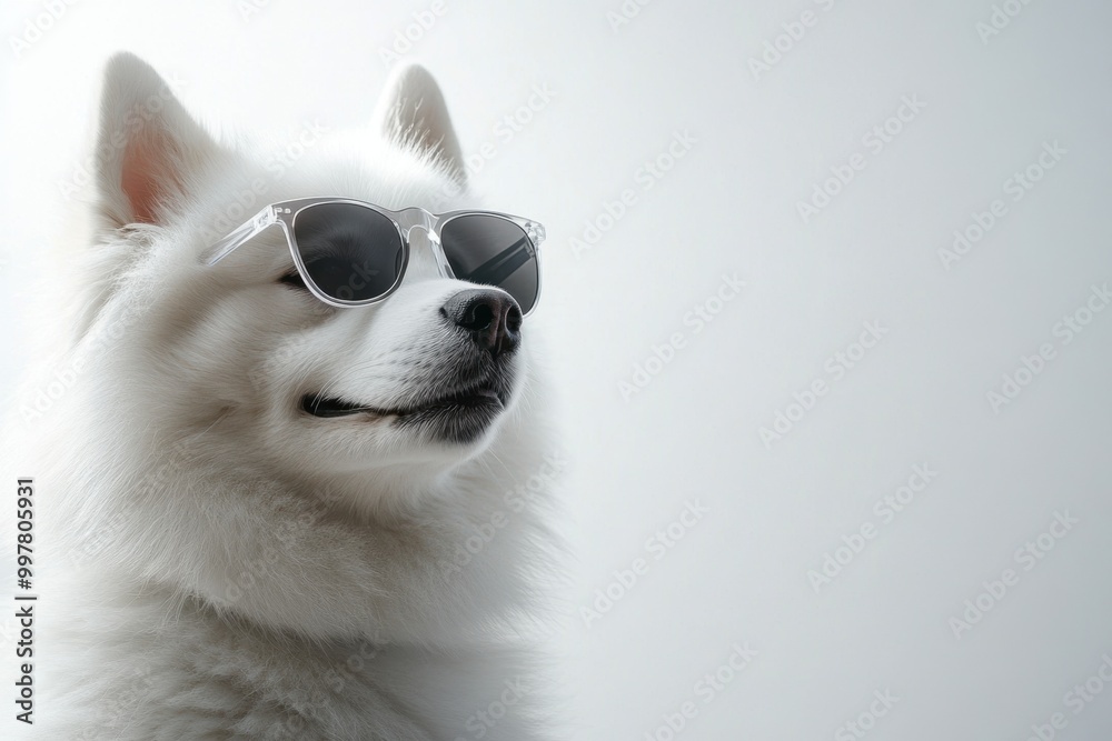 Canvas Prints cool dog in sunglasses.