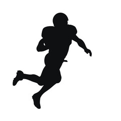 Football Player Silhouette – Perfect for Sports-Themed Designs