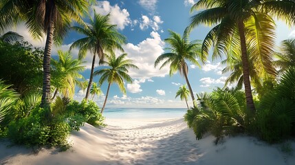 Tropical Paradise Landscape