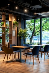 Fototapeta premium A Family-Friendly Workspace Featuring A Play Area For Children And Collaborative Spaces For Parents. This Design, Generative AI