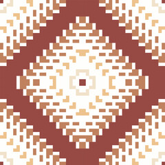 Shawl Arabic Carpet Patternfolk Embroidery, Aztec Geometric Ornament Print. Design for Carpet, Wallpaper, Clothing, Wrapping, Fabric