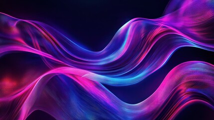 Fototapeta premium Abstract colorful fluorescent neon background. Organic lines as abstract wallpaper background design.