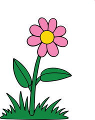 Sunflower element vector illustration concept design template icon
