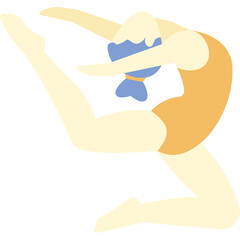 Girl Gymnst Illustration