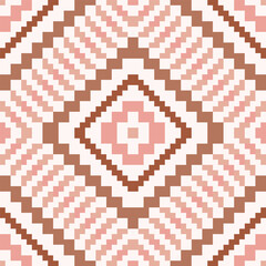 Aztec Geometric Pattern Backgroundfolk Embroidery, Aztec Geometric Ornament Print. Design for Carpet, Wallpaper, Clothing, Wrapping, Fabric