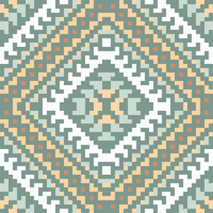 Nordic Ndebele Traditional Attirefolk Embroidery, Aztec Geometric Ornament Print. Design for Carpet, Wallpaper, Clothing, Wrapping, Fabric