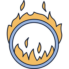 Burning Ring Sticker