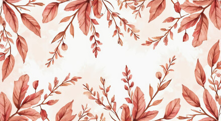 red leaves background