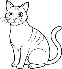 Cat silhouette vector illustration 2