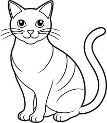 Cat silhouette vector illustration and artwork