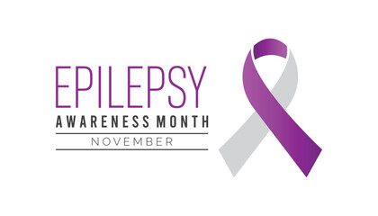 Epilepsy awareness month is observed every year on November. Medical Healthcare Awareness concept. background, placard, banner template Vector illustration design.