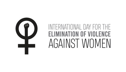 International Day for the Elimination of Violence Against Women is observed every year on November. Medical Healthcare Awareness concept. background, placard, banner template Vector 
