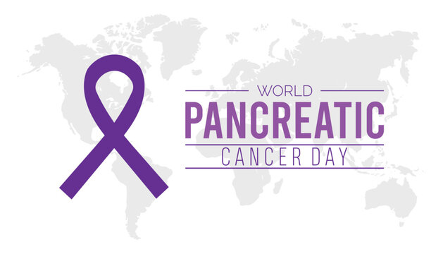World Pancreatic Cancer Day is observed every year on November. Medical Healthcare Awareness concept. background, placard, banner template Vector illustration design.