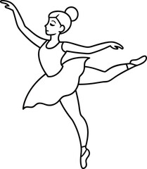  classical dancer silhouette vector illustration 3