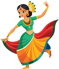 Dancer color vector illustration 11