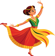 Dancer color vector illustration 13