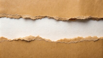 Empty background with torn paper with copy space Panoramic