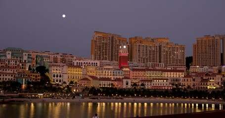 Sunset town, Phu Quoc, Vietnam marriage bridge. most pleasant place to register a marriage on the island. Love travel romance sunset evening night