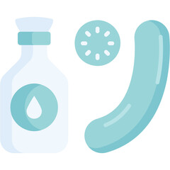 Fototapeta premium Cucumber Extract Illustration