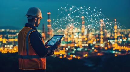 Analysts and energy experts using AI algorithms and data analytics to forecast energy demand patterns, helping utilities plan for peak usage periods