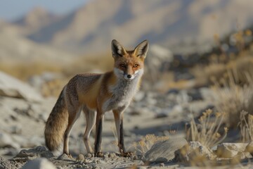 Fototapeta premium red fox in the wild