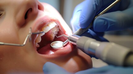 Dentist using rotary endodontic instruments during root canal ensuring a thorough and efficient cleaning of the root canals