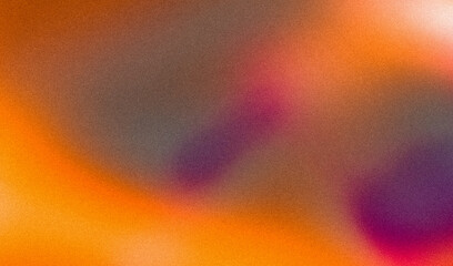 Abstract color gradient background grainy orang magenta purple noise texture backdrop banner poster header cover design